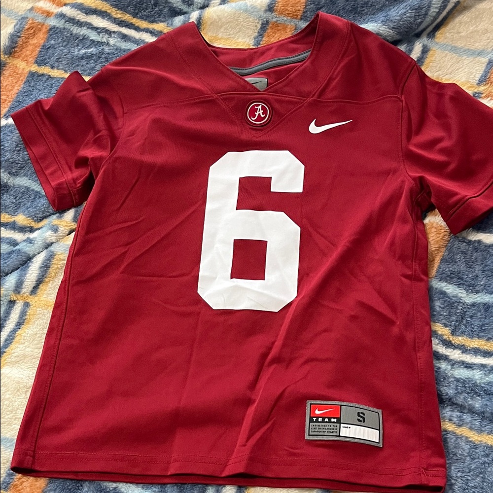 Nike Crimson Jersey with White Number 6